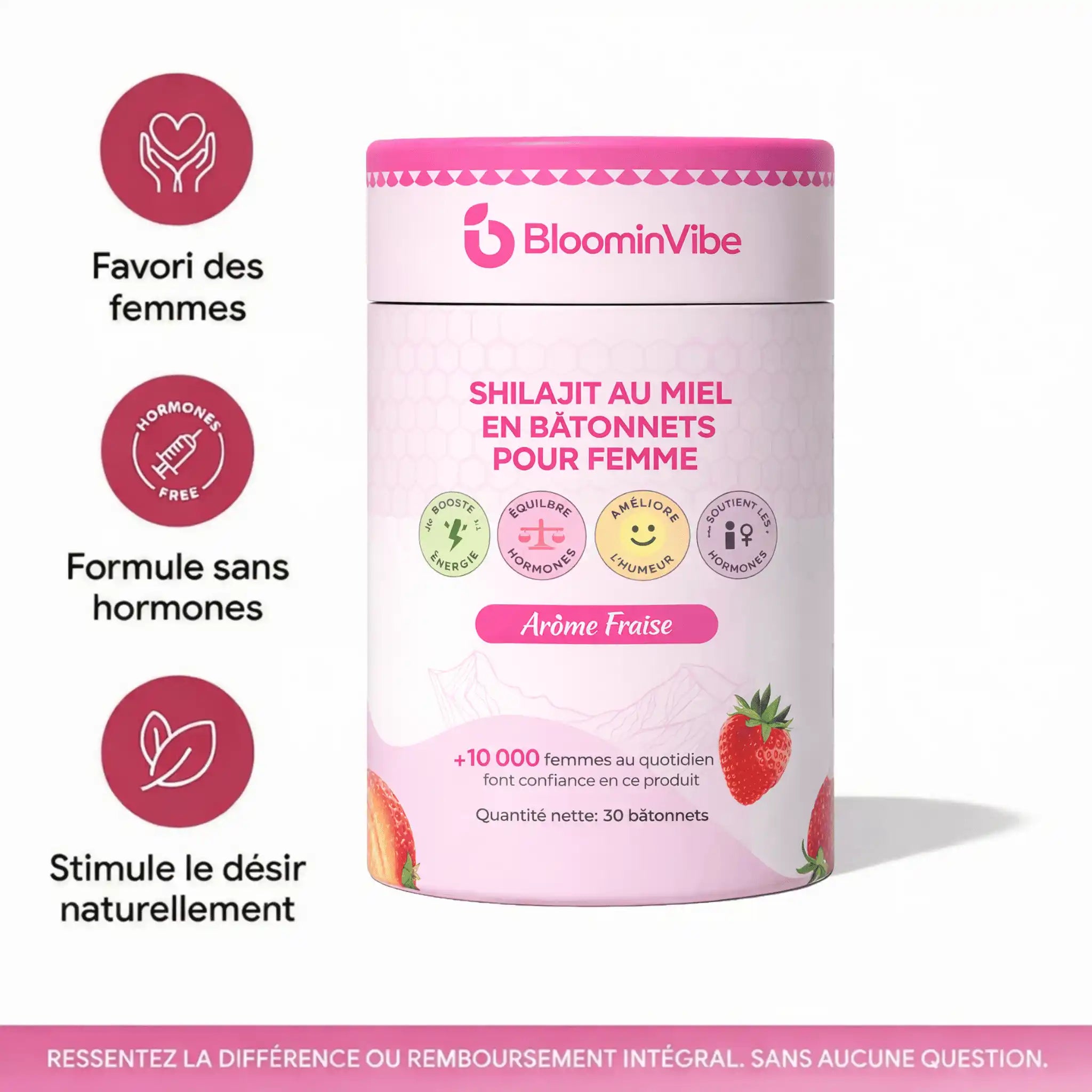 BloominVibe - Sticks de Miel Vitalité & Bien-Être Intime