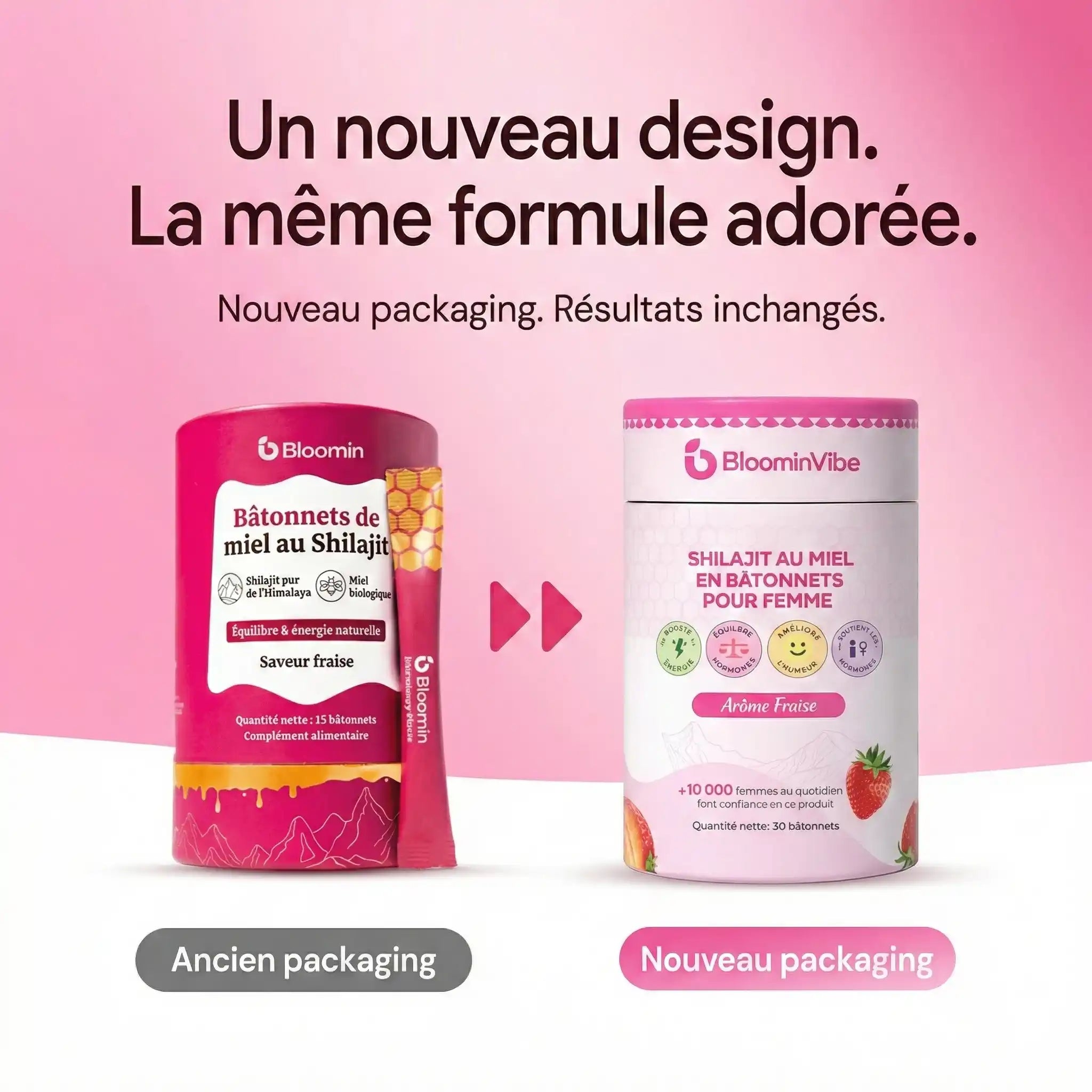 BloominVibe - Sticks de Miel Vitalité & Bien-Être Intime