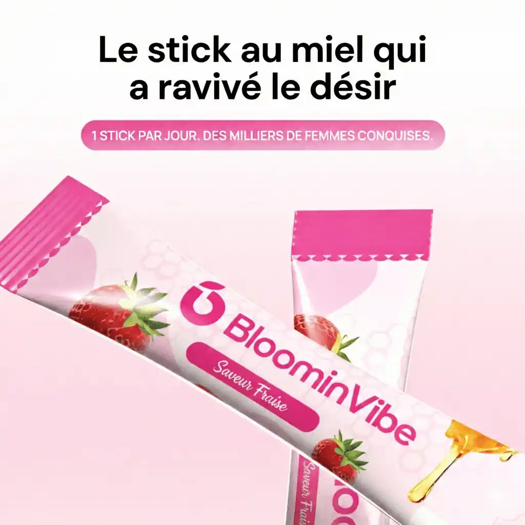 BloominVibe - Sticks de Miel Vitalité & Bien-Être Intime