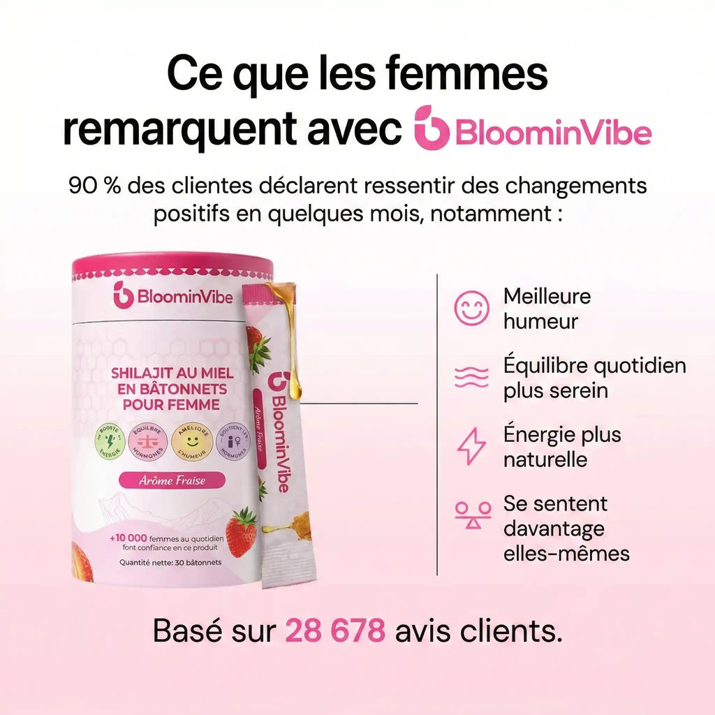 BloominVibe - Sticks de Miel Vitalité & Bien-Être Intime